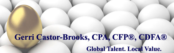 Gerri Castor-Brooks CPA CFP CDFA and Divorce 